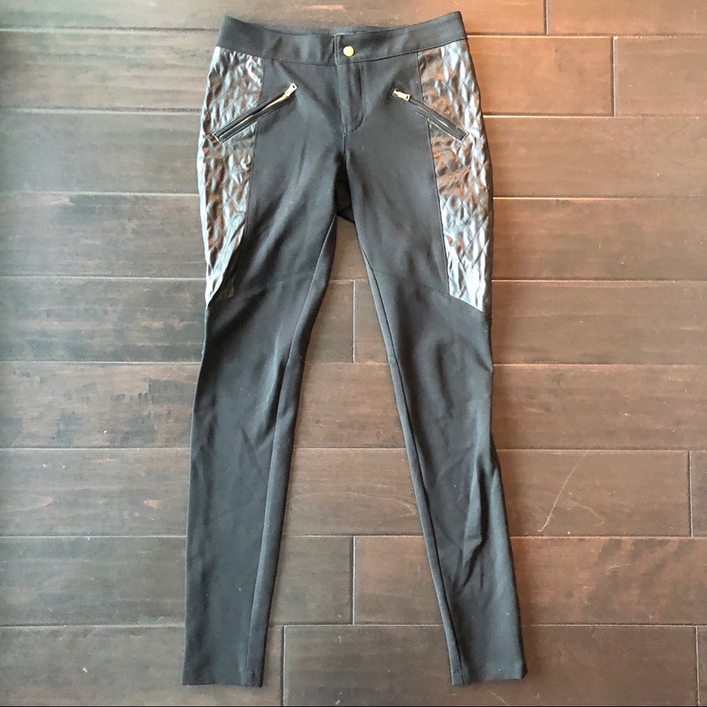 Blue Pearl by Allen Schwartz Black Pants w/Leather